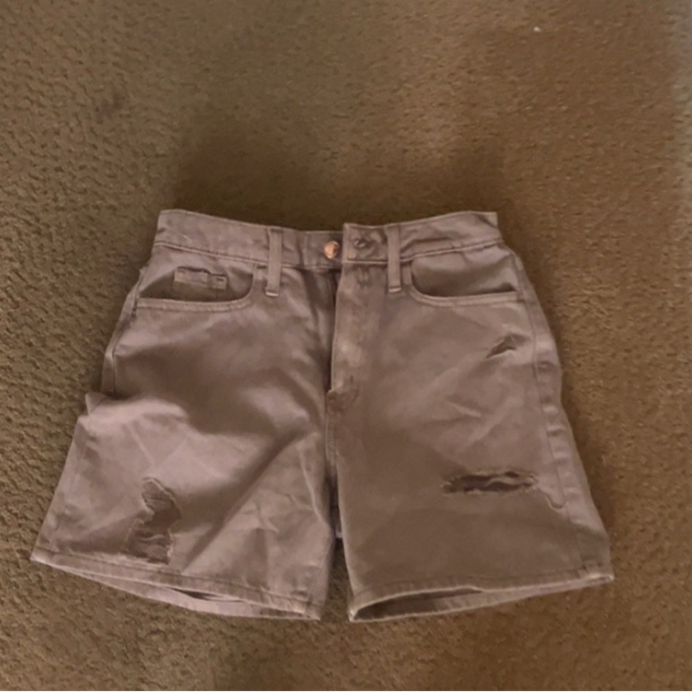 Brown Denim Shorts